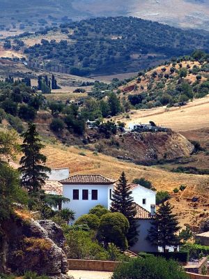 House and valley, Ronda