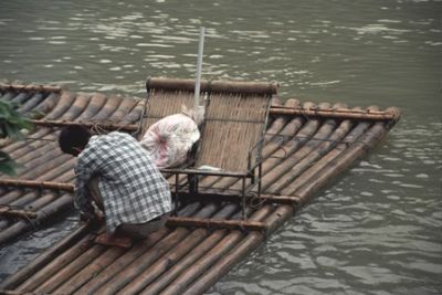 Assembling Bamboo Raft