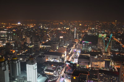 From the Bangkok's 360  revolving roof deck
