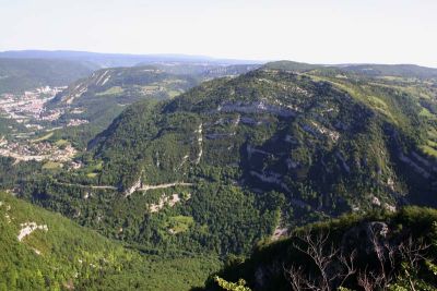 View from Roche Blanche toward Saint-Claude