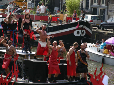 Canal Parade in Amsterdam during Gay Pride, August 5, 2006