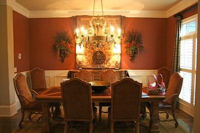 dining room to the right of the front door. 