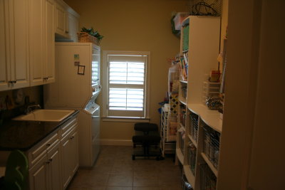 upstairs laundry & craft/catch all room. 