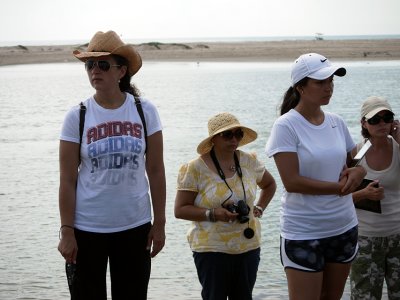 Rocio, Laura, Sandra, and Rachel at Boca del Rio Grande