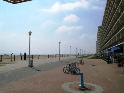 Looking south on the boardwalk