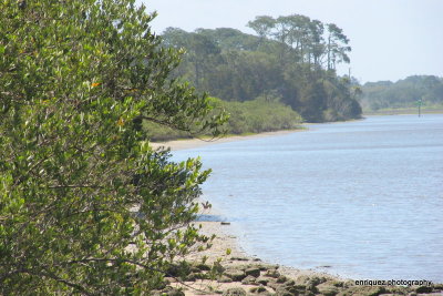 along the intracoastal waterway