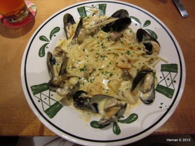 linguine con mariscos