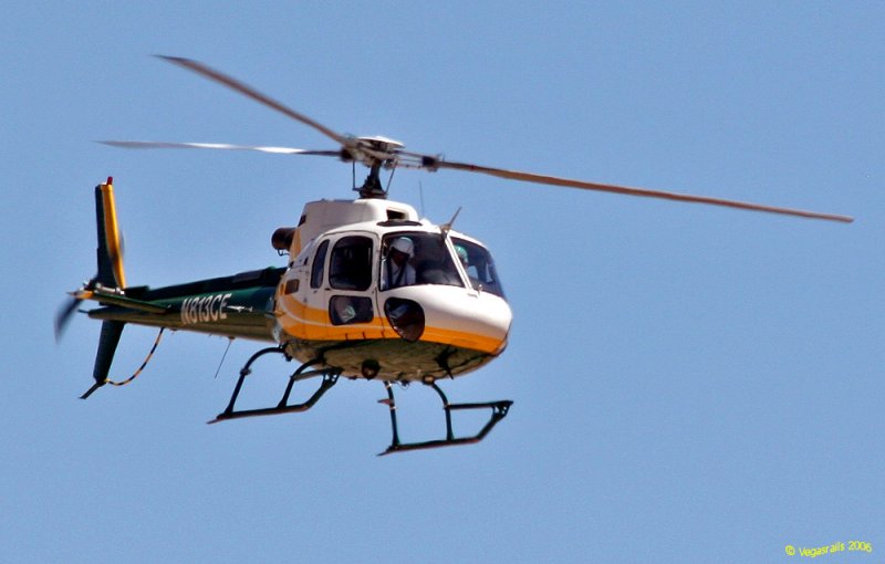 Eurocopter over the desert.