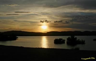 Sunset at the LoganDale Reservoir
