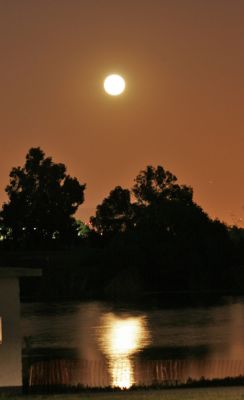 Moon over Wilmington