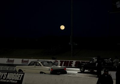 A Ford, a Chevy under a full moon