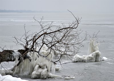 Lake Balaton in winter