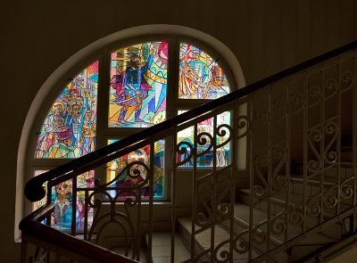 From the staircase (opposite window)