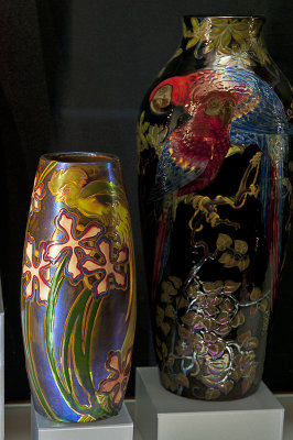 Vase, bird of paradise (1910); vase, parrot (1911)