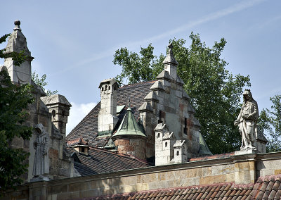 Rooftops from the chapel