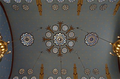 Kazinczy St. Synagogue, Art Nouveau ceiling