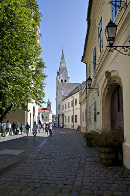 The castle district's one street