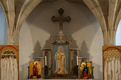 St. Michael's, exhibit in the crypt