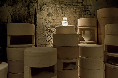 Inside an old kiln