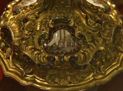 Jeweled chalice, detail