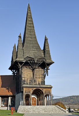KAKASD, community center: Transylvanian bell tower