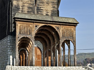 Community center: Transylvanian bell tower detail