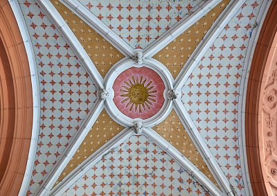 Exterior portal ceiling
