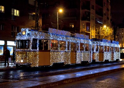 The Christmas tram