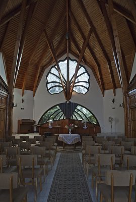 Adventist church, interior