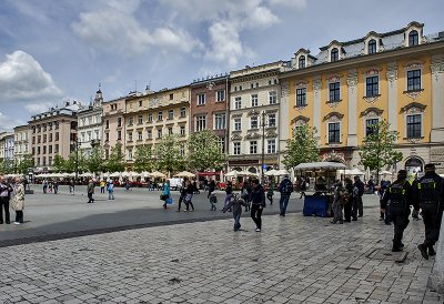 Beautiful old buildings on Market Square