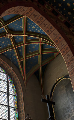 Side chapel ceiling