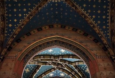 Side chapel ceiling