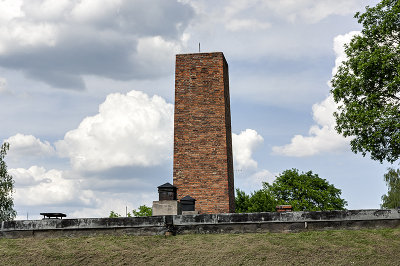 Auschwitz 1, crematorium smokestack