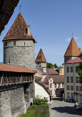 City walls and towers