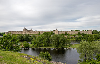 Russian fortress across the river