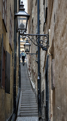 Narrowest street in Stockholm