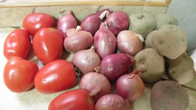 Small red onions, grown without chemical Fertalizer