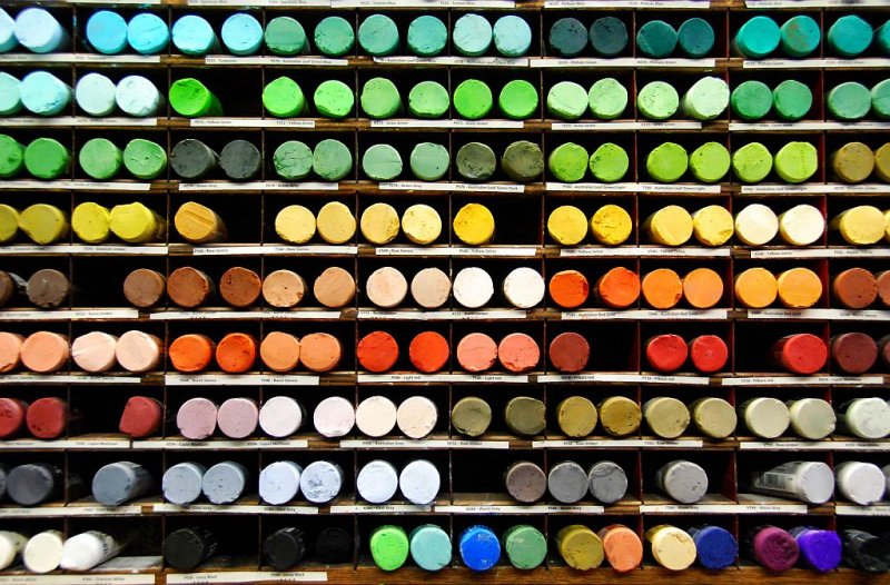 Pastels  Sennelier.