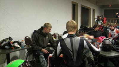 Jake getting ready to ski