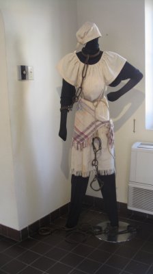 Slave mannequin in the museum