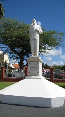 Statue beside the government building