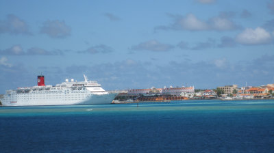 Another cruise ship arriving