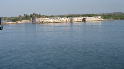 One of the forts guarding the harbor