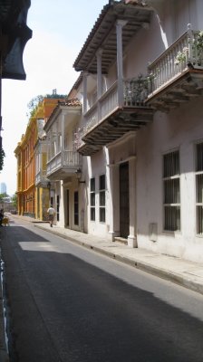 A variety of balconies