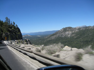 Even the road between the two houses had spectacular scenery