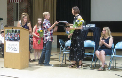 Luke at his graduation ceremony