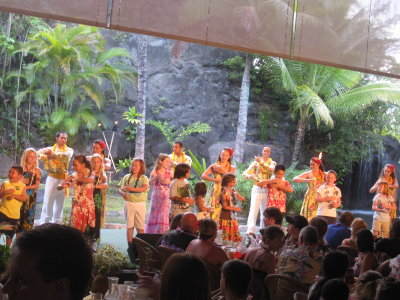 Part of the entertainment at the luau