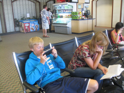 At the Honolulu airport