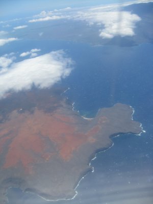 First view of the Island of Hawaii