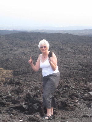 In the lava field